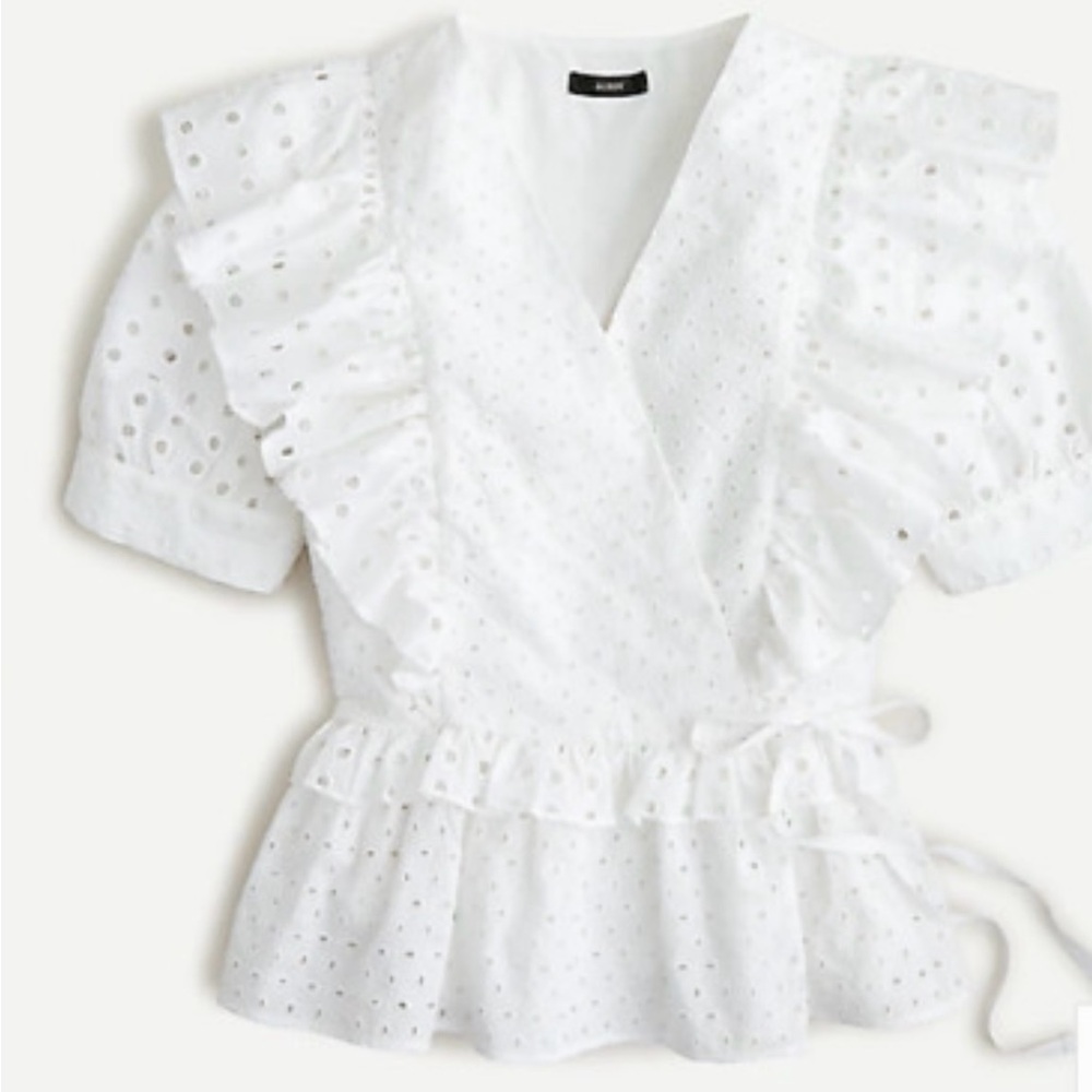 Eyelet Wrap Top - Picture 5 of 6